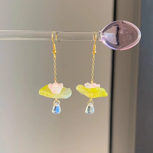 lumi lilypad earrings