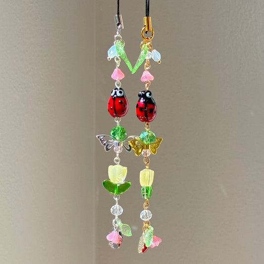 ladybug garden charm