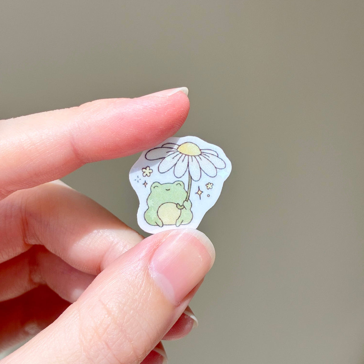 daisy froggy mini sticker