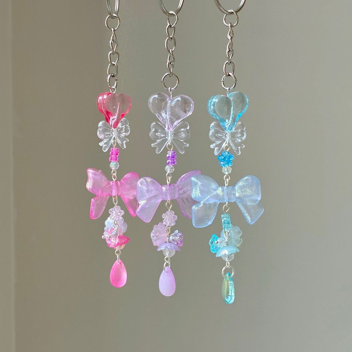 whimsical bouquet keychain