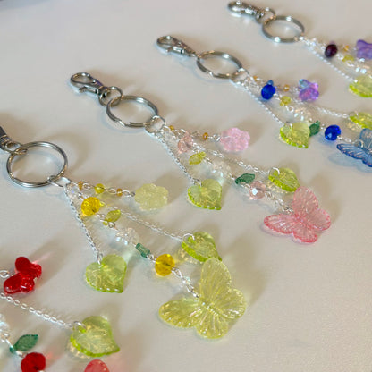 butterfly garden keychain