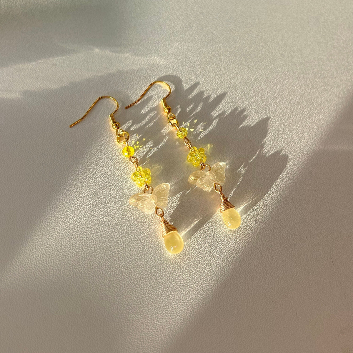 butterfly drop earrings