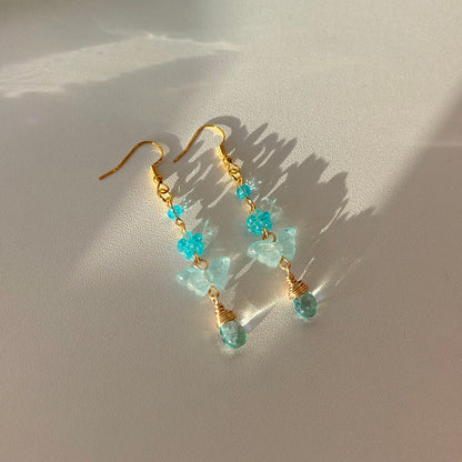 butterfly drop earrings