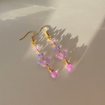 butterfly drop earrings