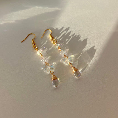 butterfly drop earrings