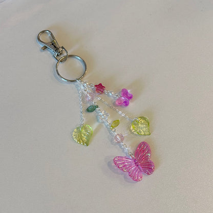 butterfly garden keychain