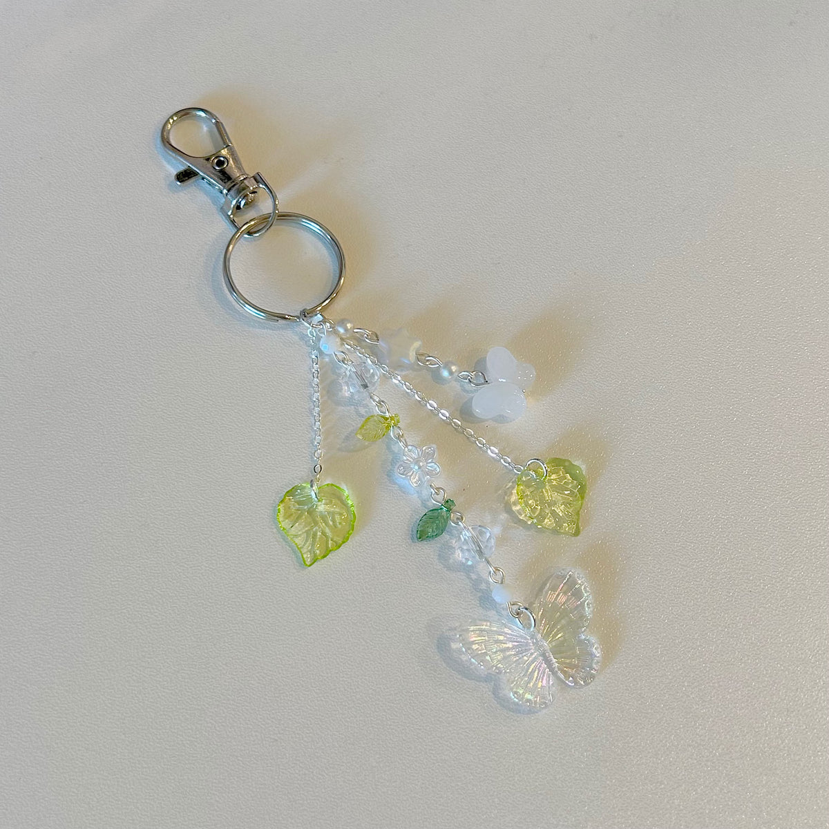 butterfly garden keychain