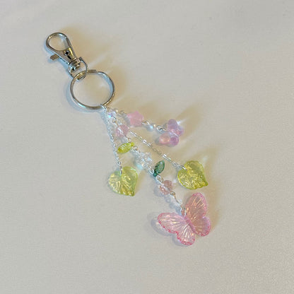 butterfly garden keychain