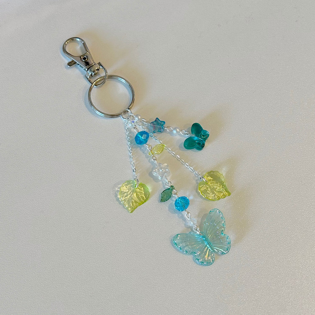 butterfly garden keychain