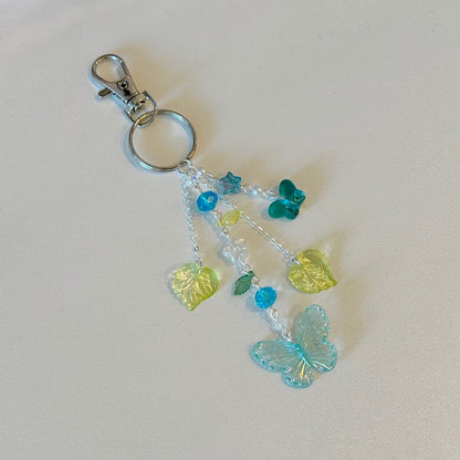 butterfly garden keychain