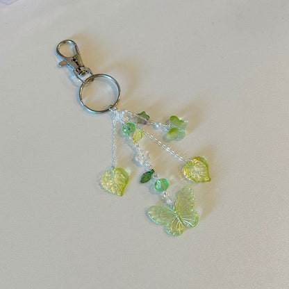 butterfly garden keychain