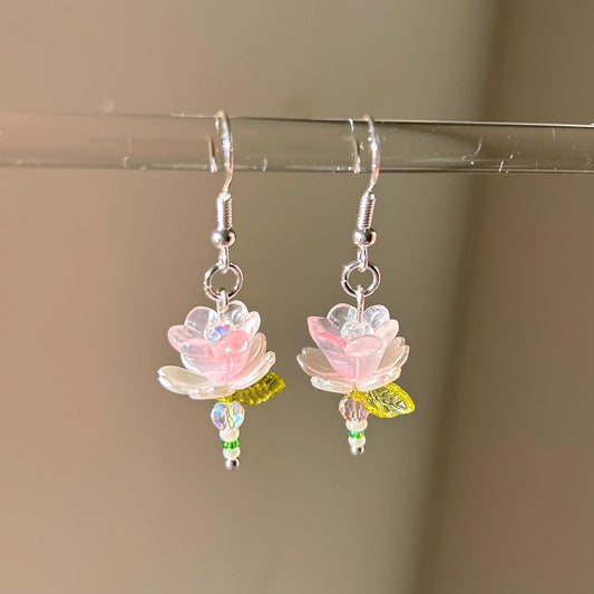 blooming lotus earrings