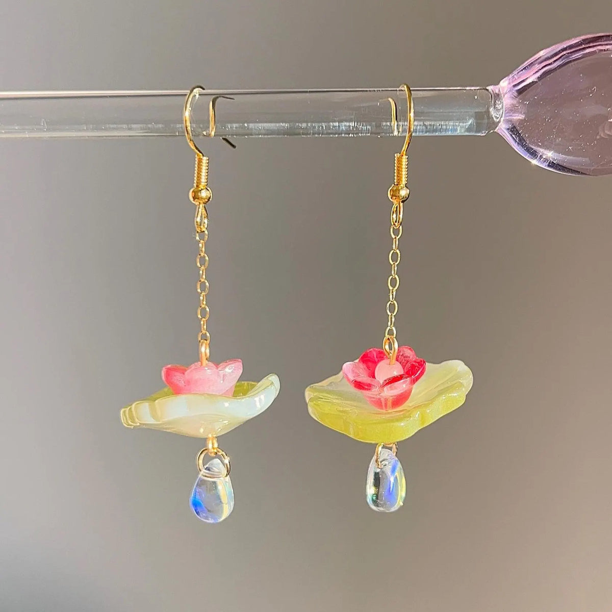 lumi lilypad earrings
