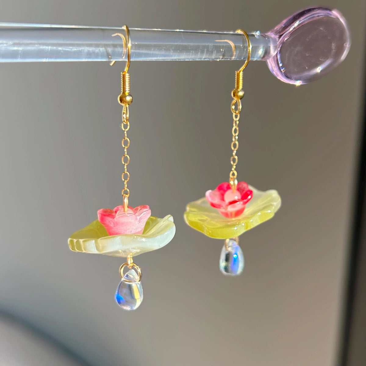 lumi lilypad earrings