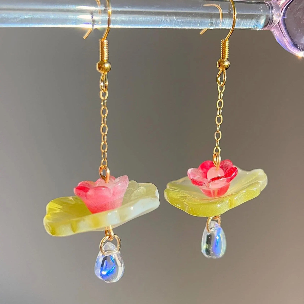 lumi lilypad earrings