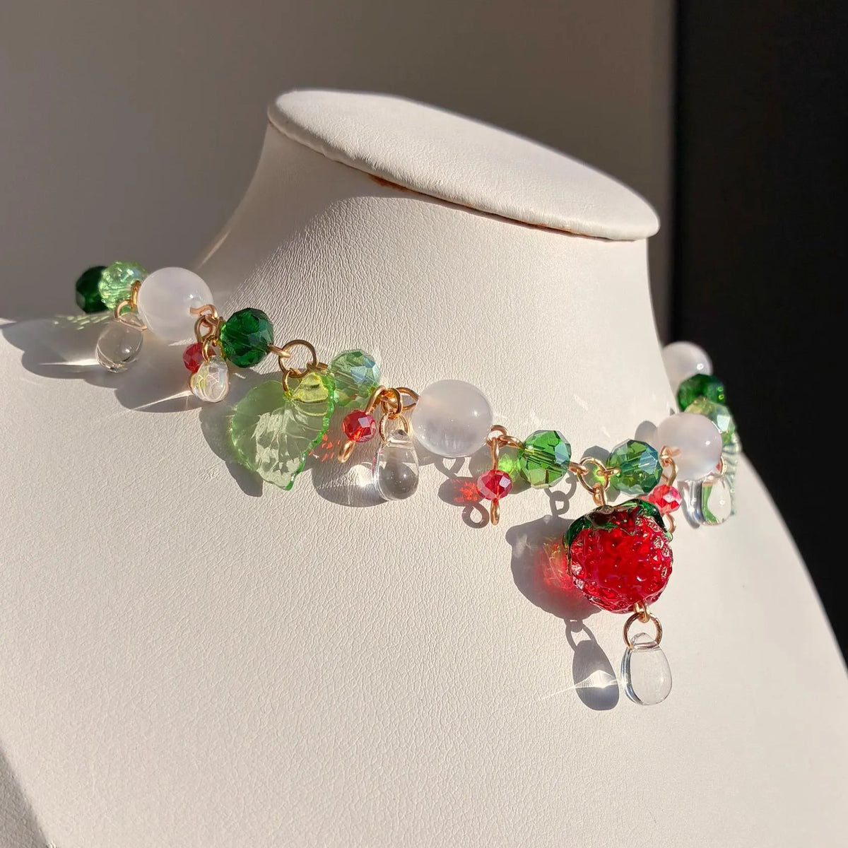 strawberry garden necklace
