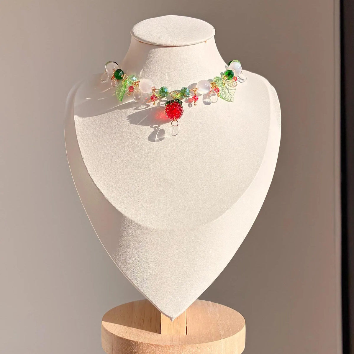 strawberry garden necklace