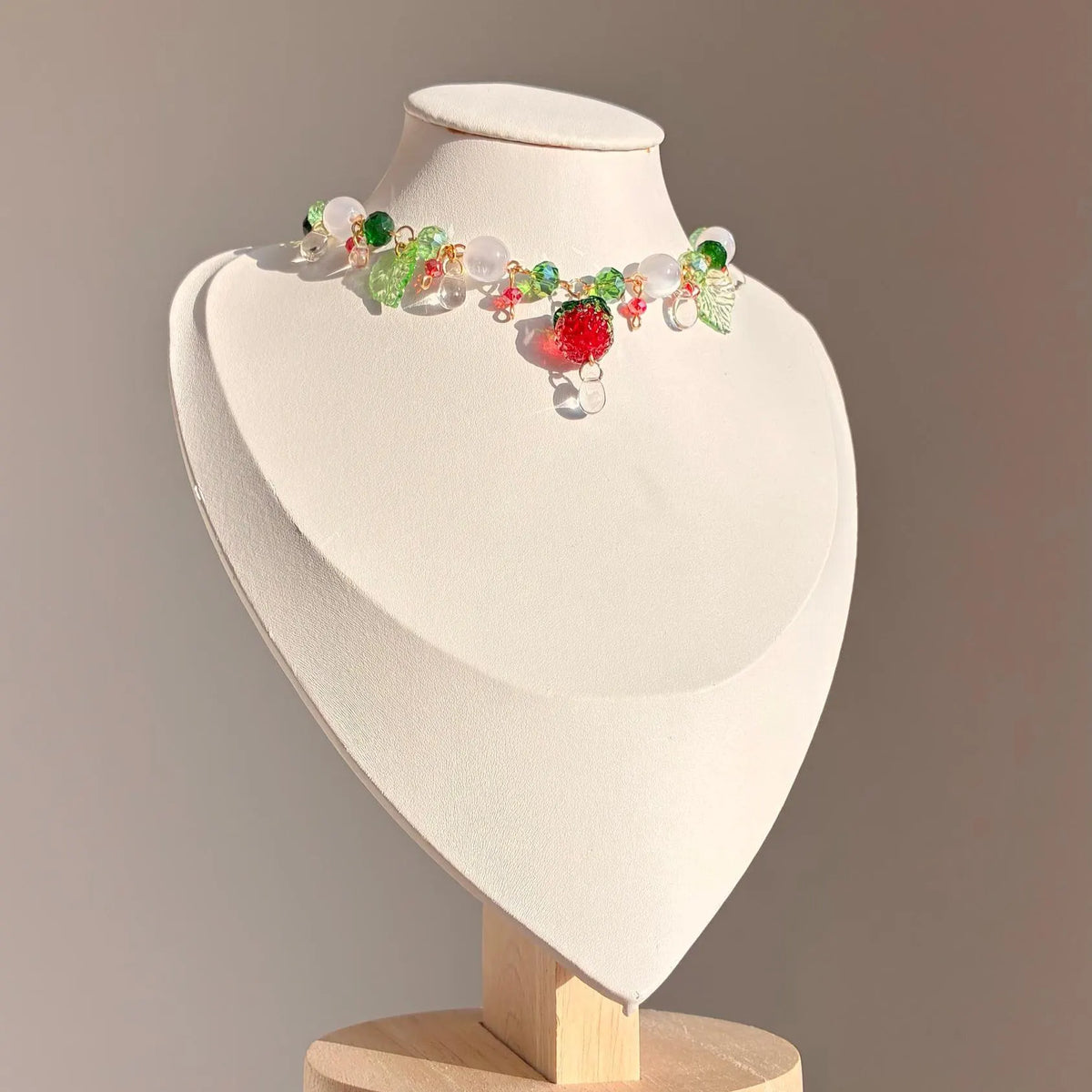 strawberry garden necklace