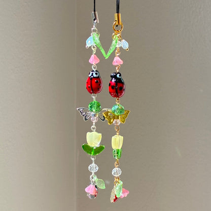 ladybug garden charm