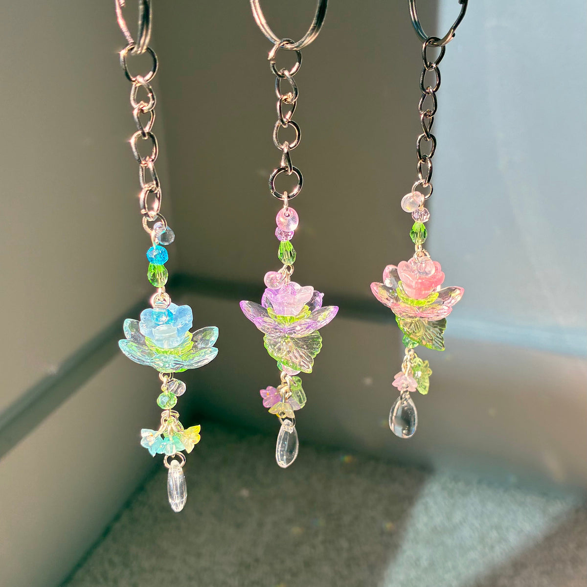 lotus pond keychain