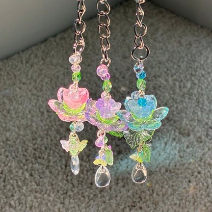 lotus pond keychain