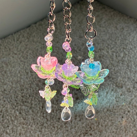 lotus pond keychain