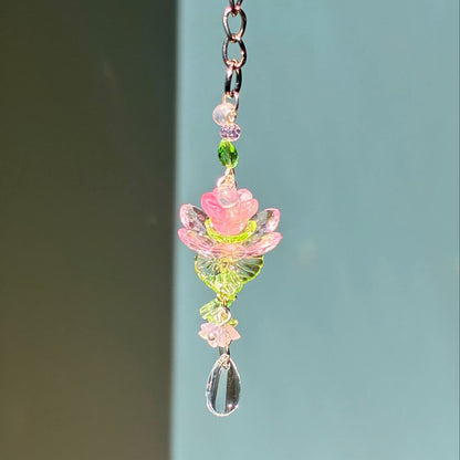 lotus pond keychain