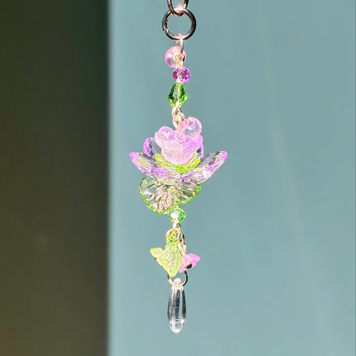 lotus pond keychain