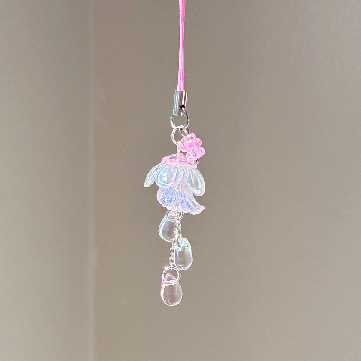 baby pink jellyfish charm