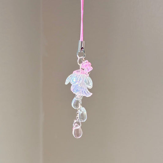 baby pink jellyfish charm