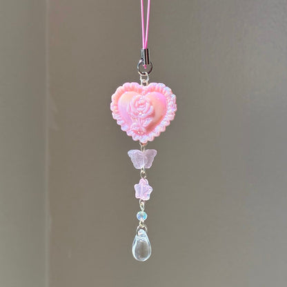 pink lace charm