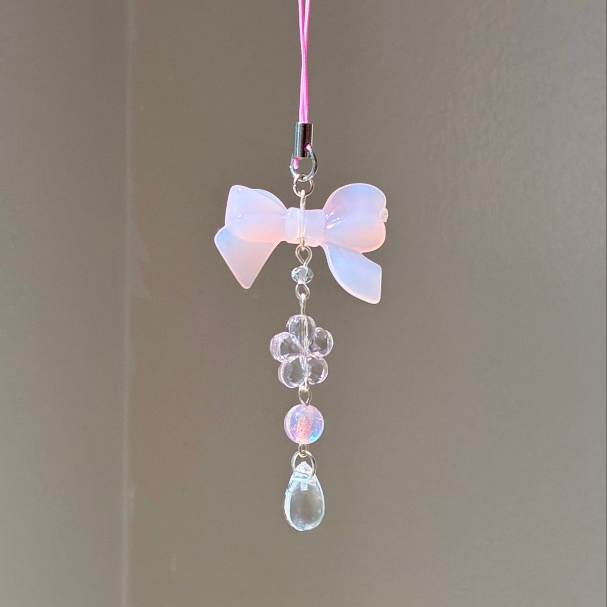 pink lace charm