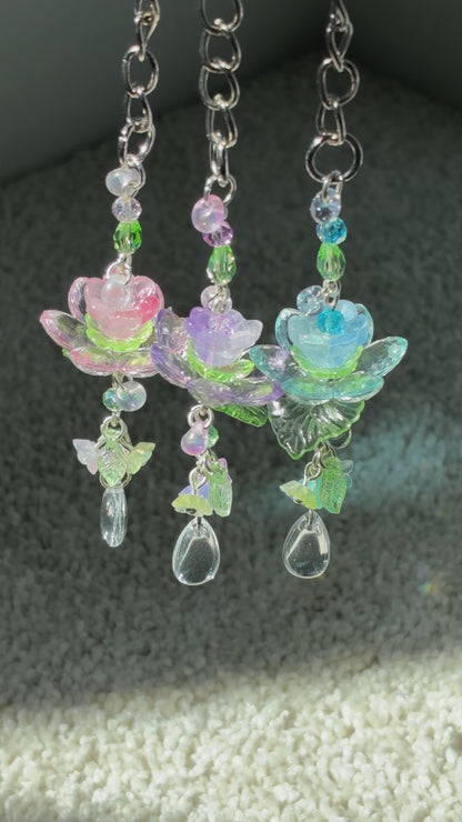 lotus pond keychain