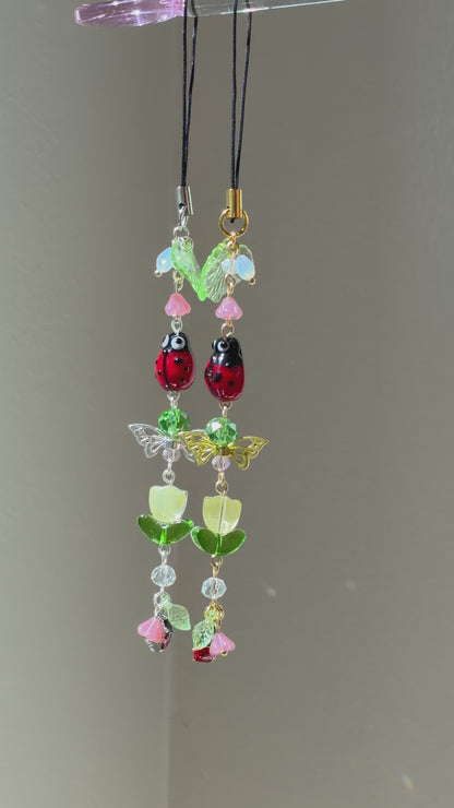 ladybug garden charm
