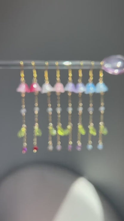 flora drop earrings
