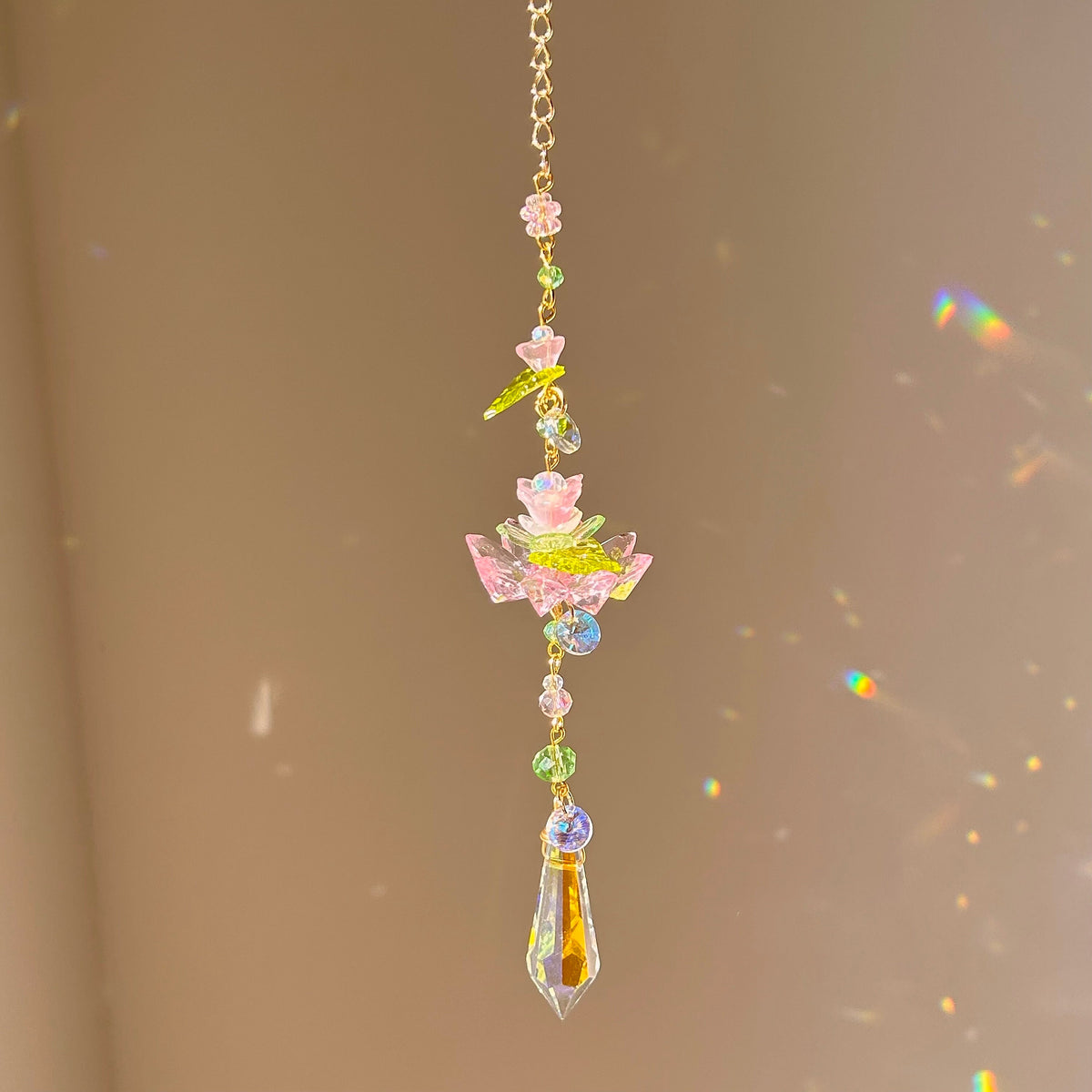 shimmering petals suncatcher