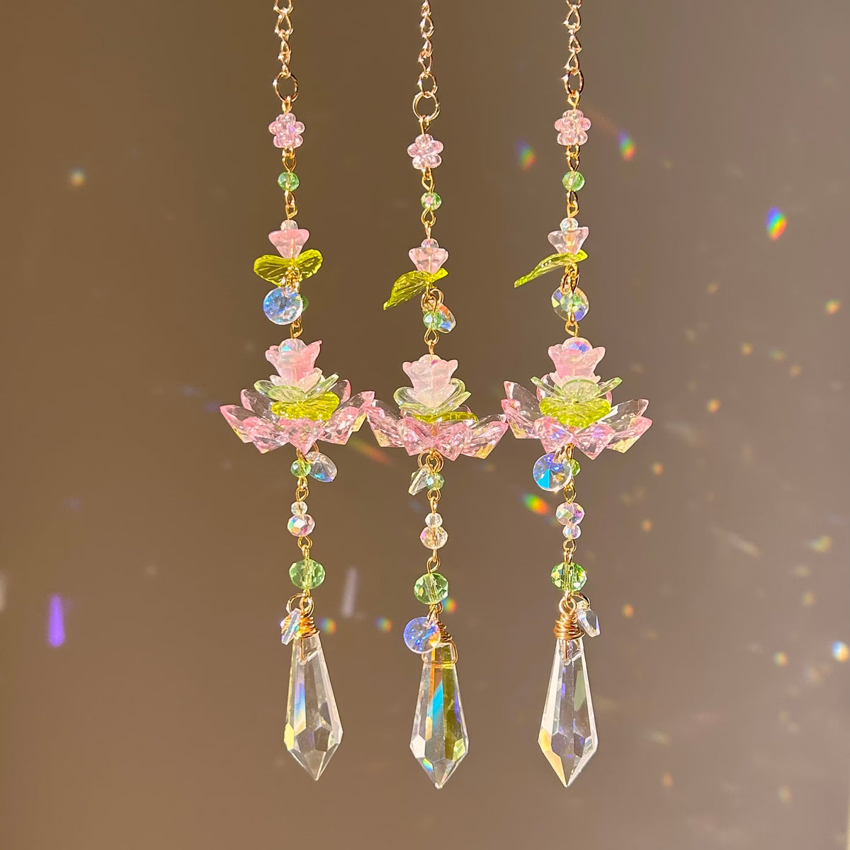 shimmering petals suncatcher