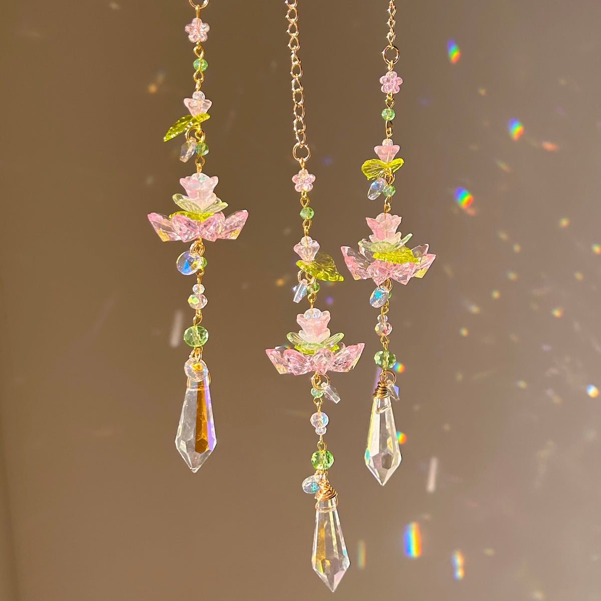 shimmering petals suncatcher