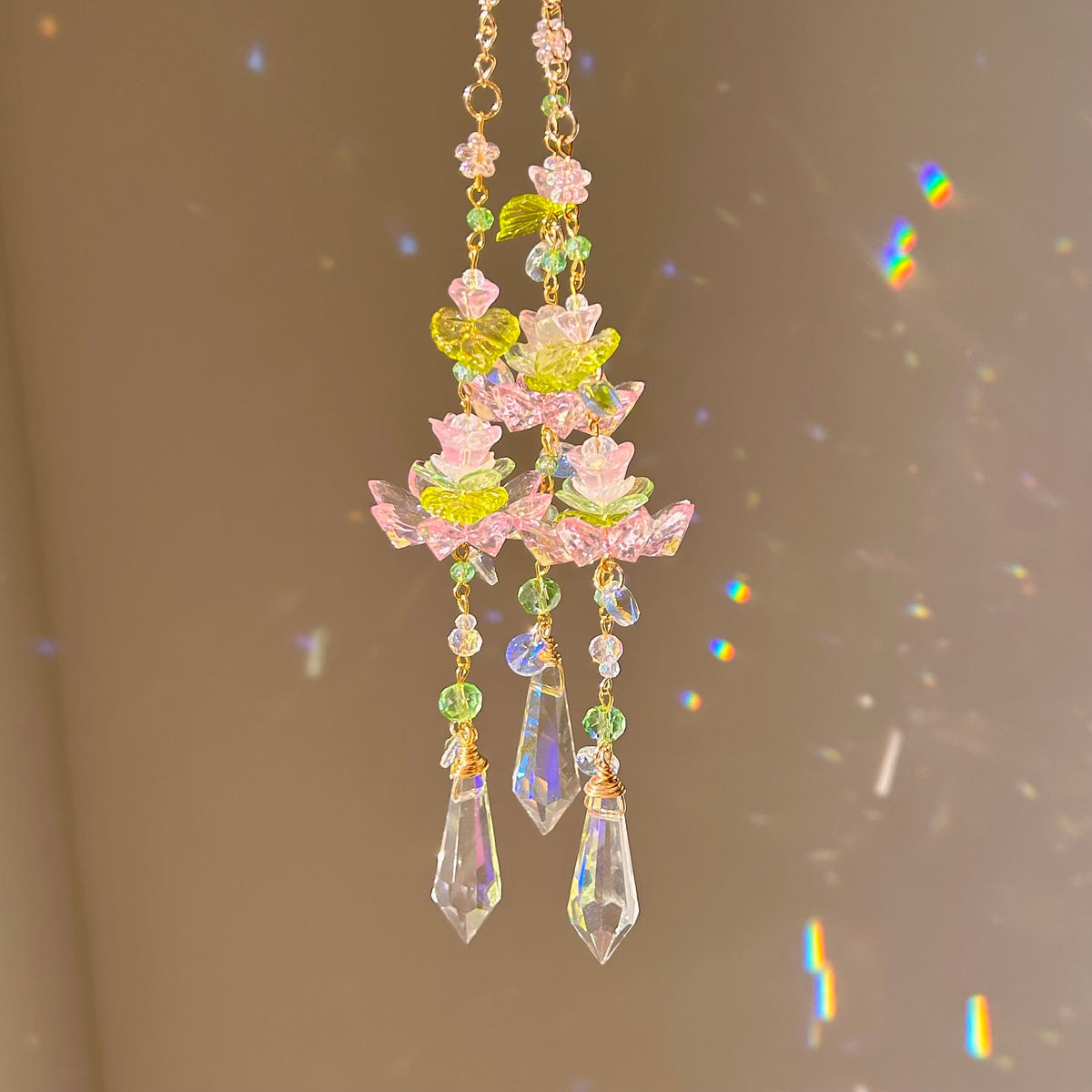 shimmering petals suncatcher
