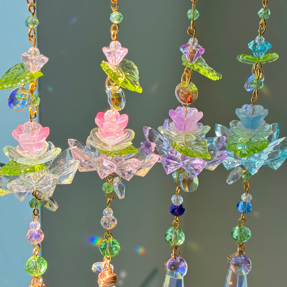 shimmering petals suncatcher