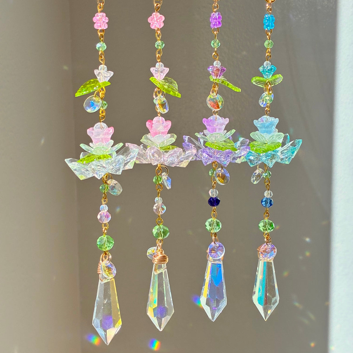 shimmering petals suncatcher