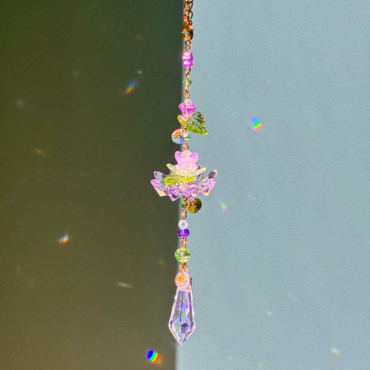 shimmering petals suncatcher