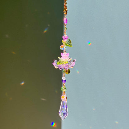 shimmering petals suncatcher